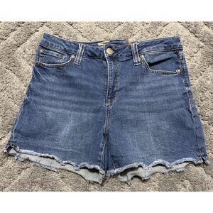 Seven 7 Shorts Womens 10 Blue Weekend Short Cut Off Denim Casual